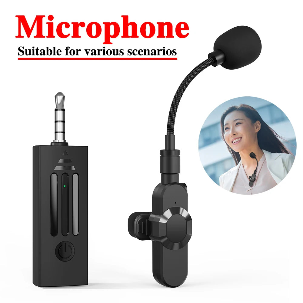 K35D Wireless Lavalier Microphone – 3.5mm Plug-In, Classroom & Video Use