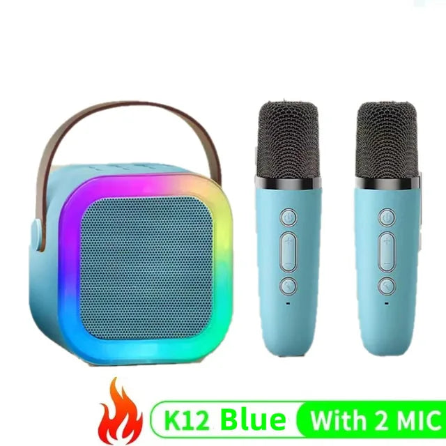 K12 Wireless Karaoke Speaker with Dual Microphones