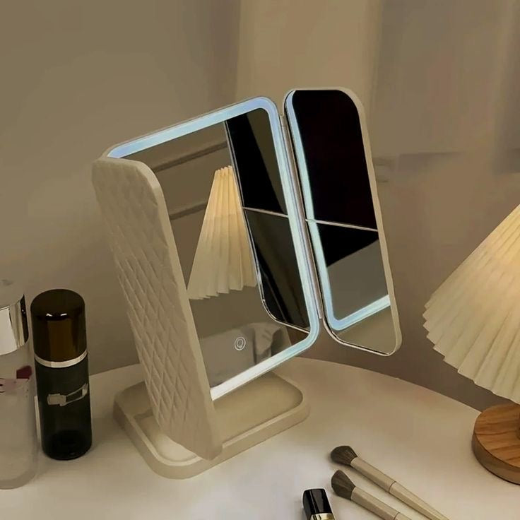 GlowPro™ 22-LED Touch Vanity Mirror (4X Magnification)