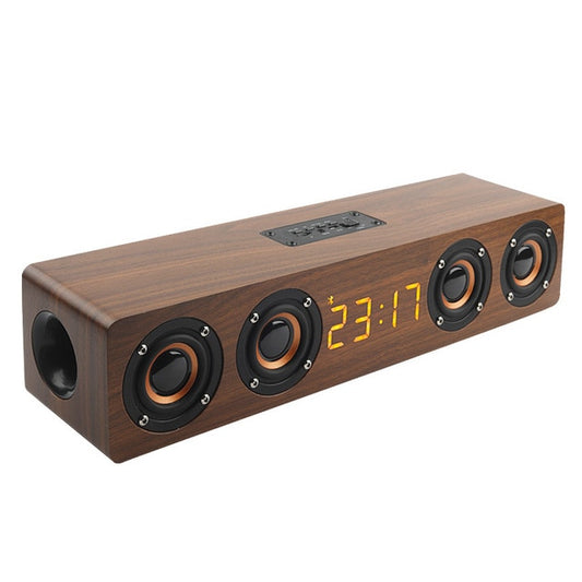WoodTone Smart Bluetooth Speaker Alarm Clock