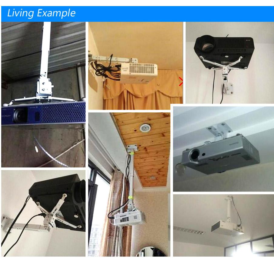 AUN ProAdjust Universal Projector Ceiling Mount (5kg Load)