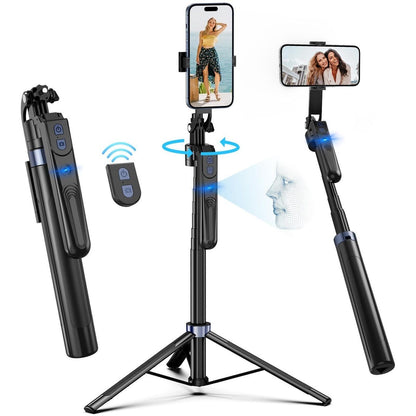 Bluetooth Selfie Stick Tripod with LED Fill Light