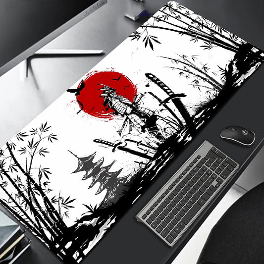 Samurai Desk Mat XXL – Gaming Mouse Pad & Keyboard Mat (Non-Slip, Waterproof)