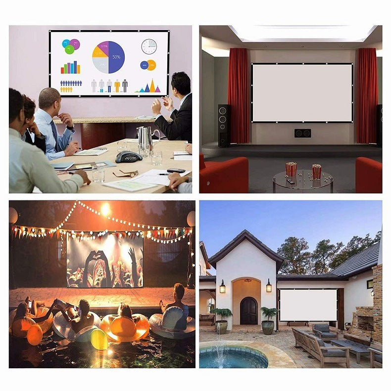 60"-120″ Portable HD Projector Screen (Indoor & Outdoor)