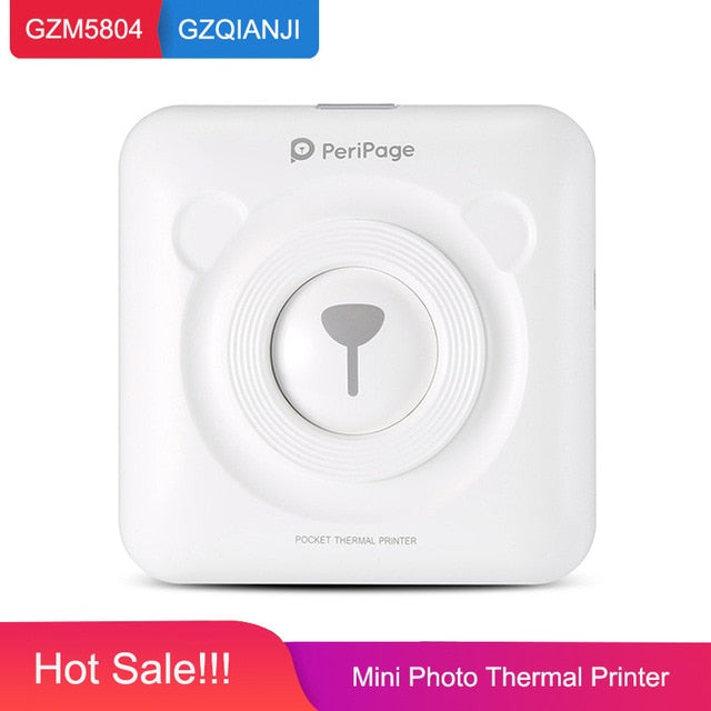 58mm Mini Bluetooth Thermal Printer – Portable Wireless Printer for Photos, Notes & Labels