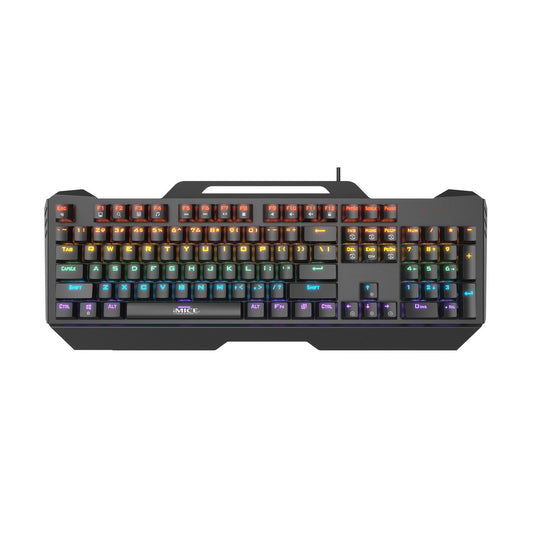 RGB Mechanical Gaming Keyboard – Green Switch, Full-Size 104-Key, Metal Frame