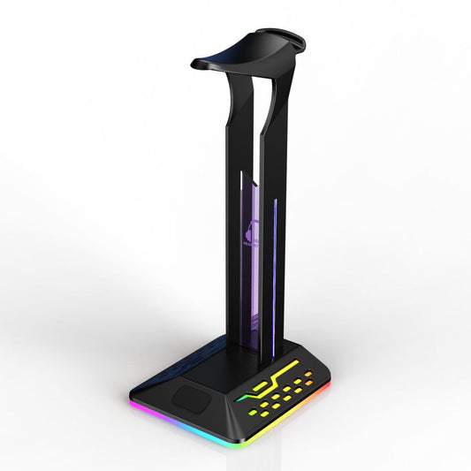 RGB GlowStand Gaming Headphone Holder – Color-Changing LED E-Sports Desk Stand
