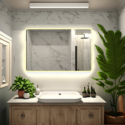 AuraGlow LED Bathroom Vanity Mirror