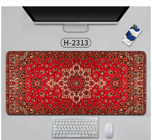 Persian Style Large Desk Mouse Pad – Anti-Slip Rubber Office & Gaming Mat