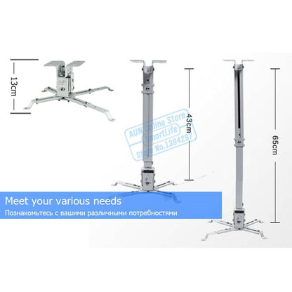 AUN ProAdjust Universal Projector Ceiling Mount (5kg Load)