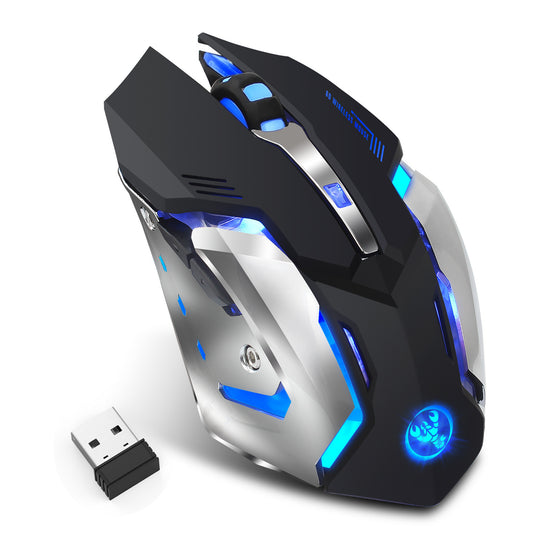 RGB Pro Wireless Gaming Mouse – Rechargeable 2.4GHz Silent Click