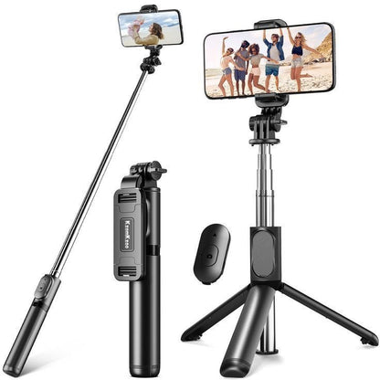 Bluetooth Selfie Stick Tripod with LED Fill Light