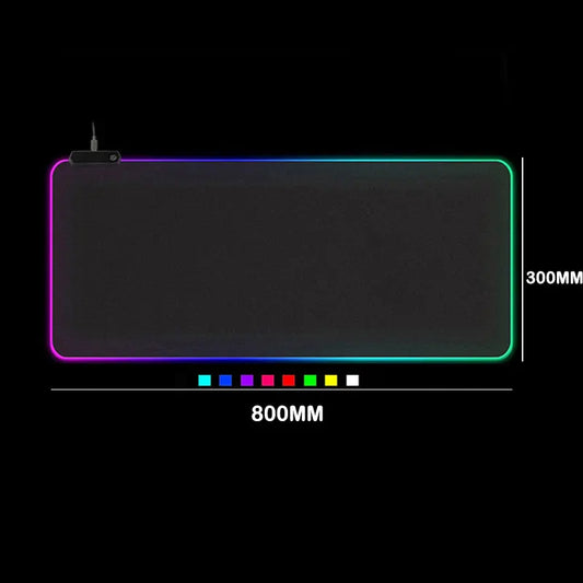 GlowEdge RGB XXL Gaming Mouse Pad – Extended Desk Mat with LED Lighting